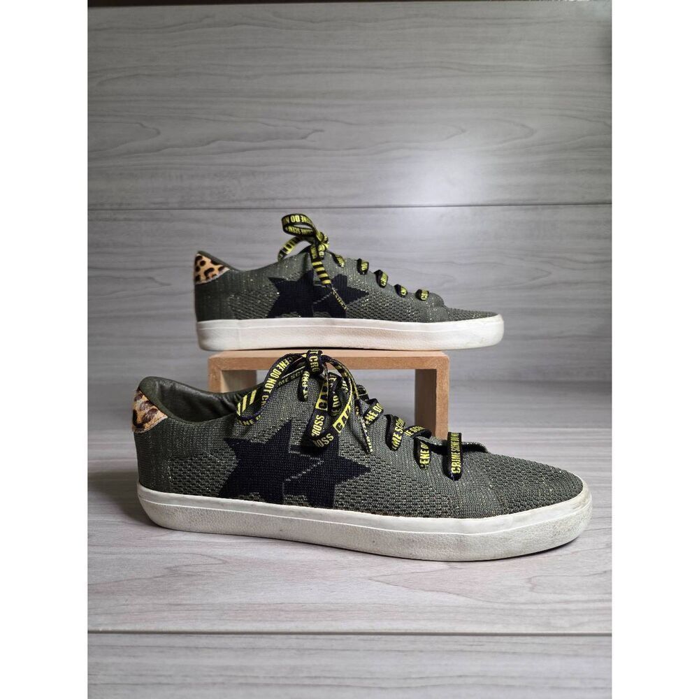 Vintage Havana Nikki-9 Wild Green Glitter Star Sneakers - Size 9